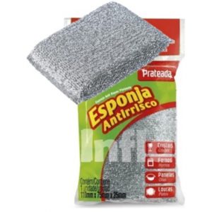 ESPONJA ANTI-RISCO PRATEADA 110X75X25MM