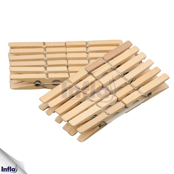 PRENDEDOR PARA ROUPA MADEIRA GRANDE 4E