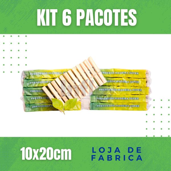 PRENDEDOR PARA ROUPA MADEIRA PEQUENO 4E - Imagem 4