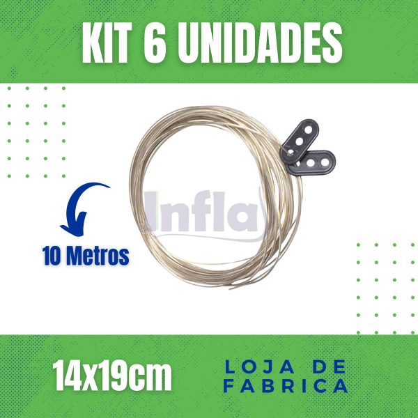 VARAL DE AÇO 10 METROS - Imagem 4