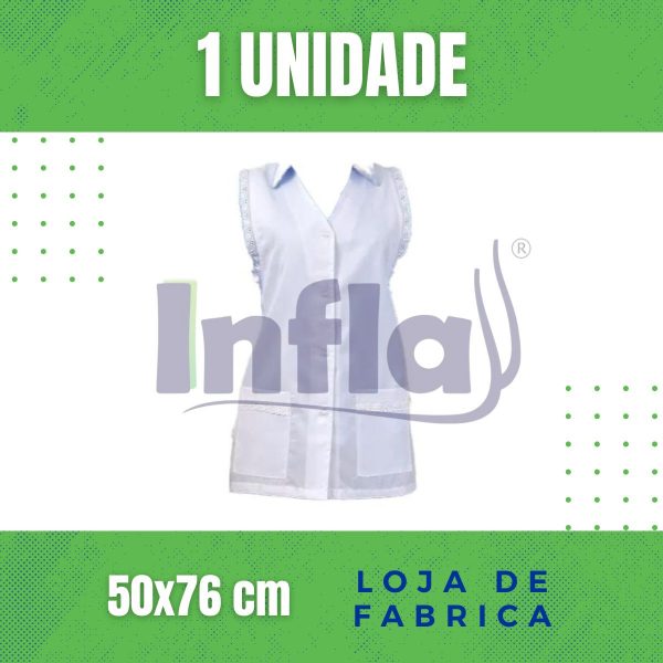 AVENTAL PROFISSIONAL TIPO JALECO FEMININO - Imagem 5