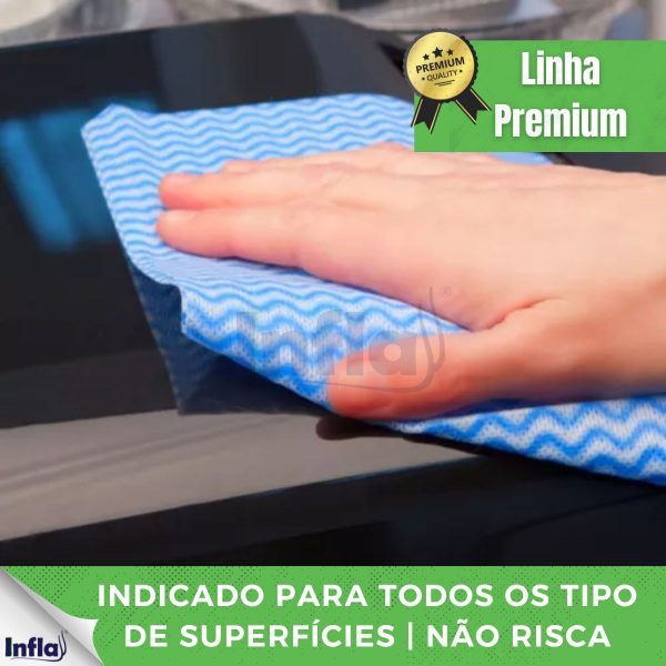PANO LIMPEZA LEVE AZUL COM 5 UNID 33X50 - Imagem 7