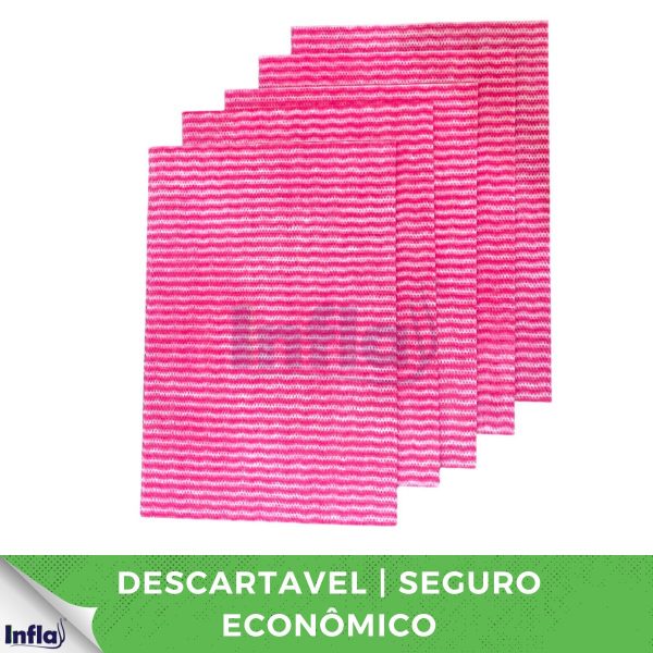 PANO LIMPEZA LEVE ROSA COM 5 UNID 33X50 - Imagem 6